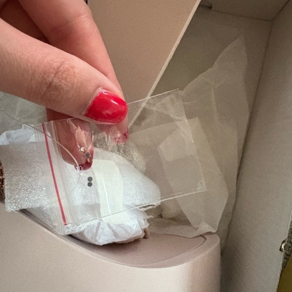 Michael Kors Glitter Chain Mesh Platform Sandals Size 9 Rose Gold - Picture 14 of 16